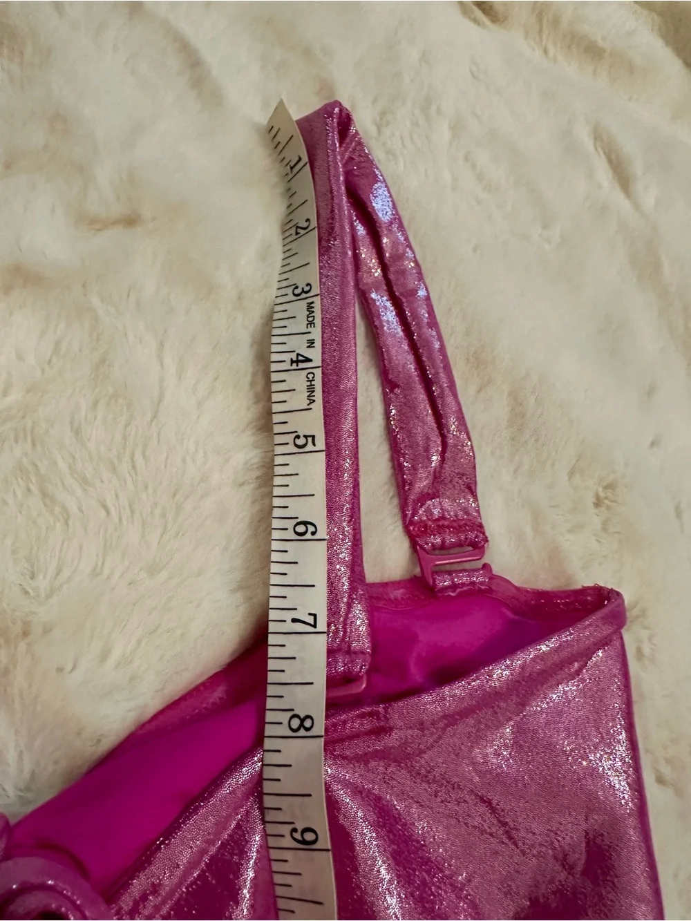 SKIMS Shimmer Magenta Bikini Set